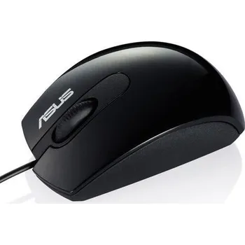Myš ASUS DS-2521A/Kancelářská/Optická/Pro praváky/1 000 DPI/Drátová USB/Černá