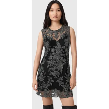 Dámské šaty Šaty AllSaints INAYA černá barva, mini, W043DD 99X, vel. 40