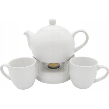 Konvice na čaj Džbán 1L S OHŘÍVAČEM 2x hrnek konvice IMBRYK DÁREK kamenina