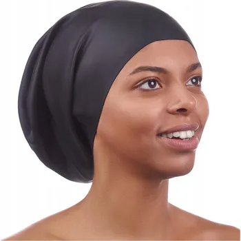 Plavecká čepice SILIKONOVÁ PLAVECKÁ ČEPICE NA DLOUHÉ VLASY DÁMSKÁ POHODLNÁ