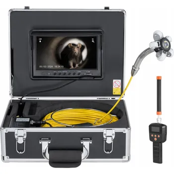 Zabezpečení domácnosti VEVOR Inspekční kamera do potrubí 30M s lokátorem 512Hz, 9" HD displej 1080P