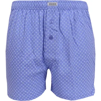 Boxerky Pánské trenky s geometrickým vzorem Andrie PS5922 modrá velikost L-50/52