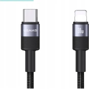 Datový kabel Kabel USB-C na Apple Lightning P4Y, 1,2 m, černý