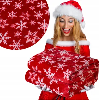 Přehoz na lůžko Vánoční deka 200x220 přehoz na postel pohovku gauč MIKROVLÁKNO Donato