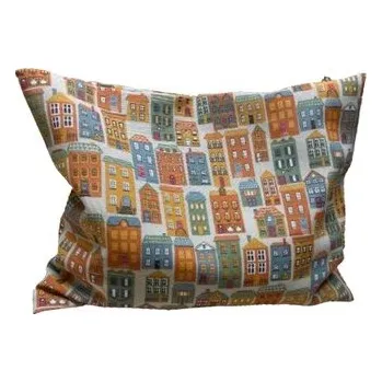 Dekorativní polštářek Pohankový polštářek DOMKY – 35x45 bez bylinky