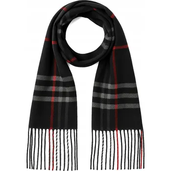 Šála Hagne černý šál 196 cm - muž