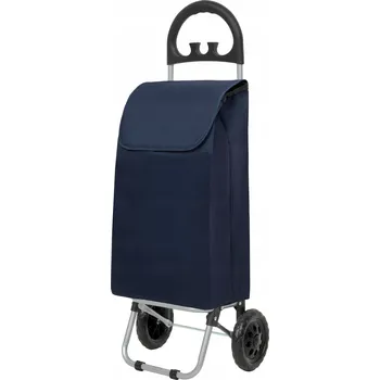 Nákupní vozík CARELLE modrý polyester