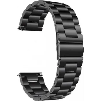 Chytré hodinky Nerezový řemínek ANYMODE pro hodinky Samsung Galaxy Watch 46 mm a další / 22mm řemínek / univerzál / černá