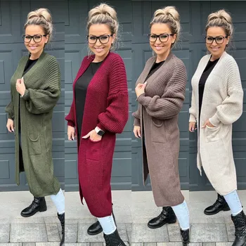 Dámský svetr Úpletový kardigan ZUZI Barva: Černá