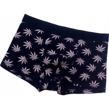Pánské spodní prádlo Pánské boxerky s motivem listů konopí - marihuana THC - 3XL
