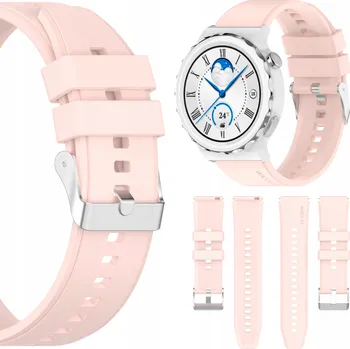 Řemínek na hodinky Univerzální růžový řemínek Polax 22 mm