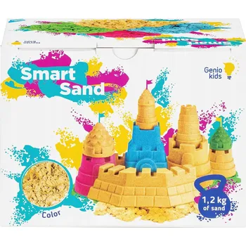 Hračka na písek PIASEK SENSORYCZNY DLA DZIECI 1,2kg SENSORICKÝ PÍSEK PRO DĚTI 1,2 kg - PŘÍRODNÍ BARVA - MAGICKÝ PÍSEK NA HRANÍ