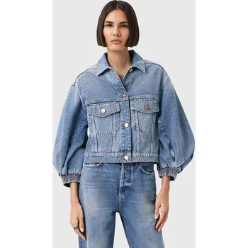 Dámská casual bunda Džínová bunda AllSaints LUCA W031OD modrá 55J, vel. 38