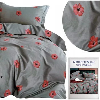 Povlečení Povlečení 160x200 3dílné Bavlněný satén Aida Sada 2x Povlak na polštář