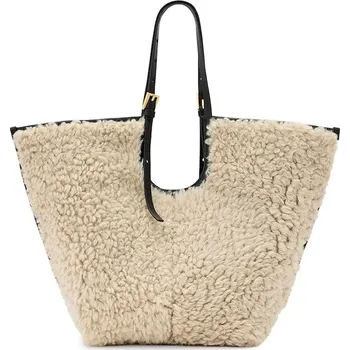 Kabelka Vlněná kabelka AllSaints ARA béžová barva, W216XD 01X, vel. ONE SIZE