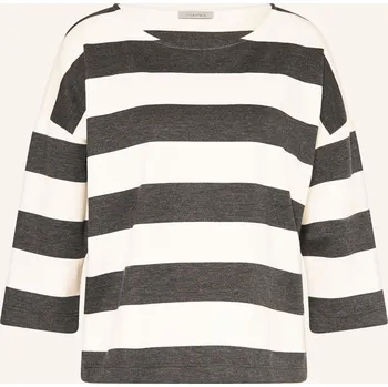 Dámské tričko Lilienfels Dámské Tričko S 3/4 Rukávem, tmavě šedá / bílá, 36