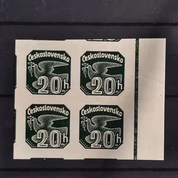 Sběratelství Čtyřblok ČSR, 20h, Pof.NV20**