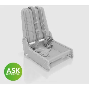 Plastikový model ASK 1/48 Messerschmitt Me 262 - Seat with seat belts for Tamiya