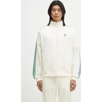 Pánská mikina Mikina Drôle de Monsieur La Track jacket Tresse pánská, béžová barva, s aplikací, G-SJ007-PL135-OW, L, 01X