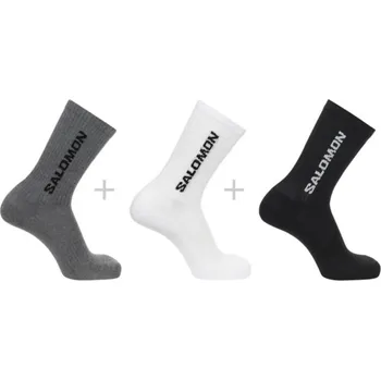 Dámské ponožky Odolné ponožky SALOMON Everyday Crew 3-Pack Black/White Černá 42-46