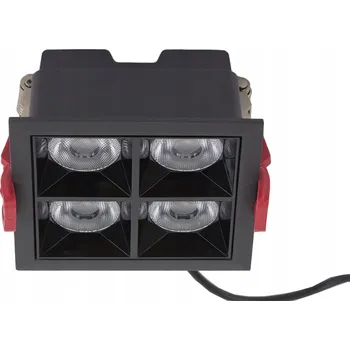 Podomítkové svítidlo Nowodvorski 16 W s integrovaným LED zdrojem, 4,9 cm, černé