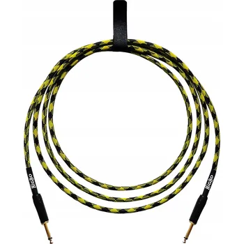 Audio kabel Instrumentální kabel 1,5m, pro kytaru, Hi-Fi Jack 6,3 mm rovný-rovný, žlutý
