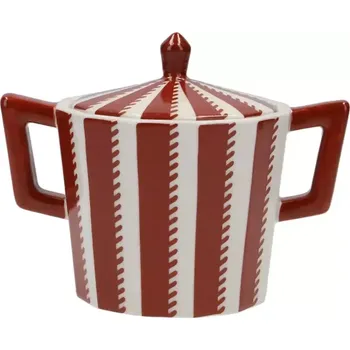 Cukřenka Porcelánová cukřenka červená