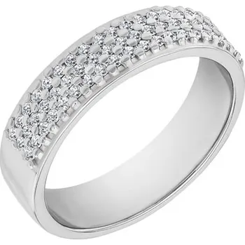 Prsten Zlatý eternity prsten plný diamantů Muttial