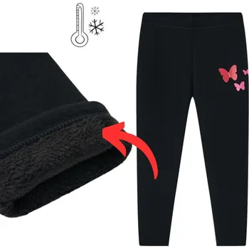 Dívčí zateplené legíny Wolf & Wolfie T2523 vel. 116/122-140/146 černé