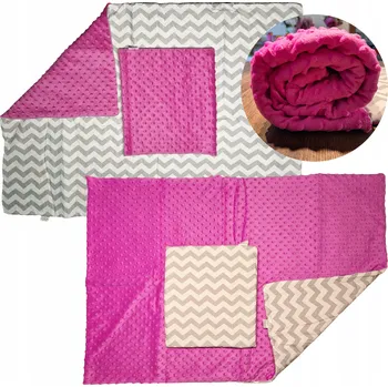 Peřinka a polštář růžová se žirafami – sada pro holčičku, souprava do kočárku