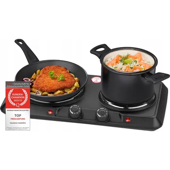 Vařič Přenosný vařič First Austria elektrický litinový 2 plotýnky 2500 W