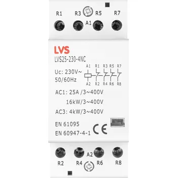 Stykač Stykač Finder 25A 230V AC 4NC