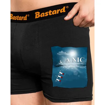 Trenýrky Bastard Tit a nic boxerky Black