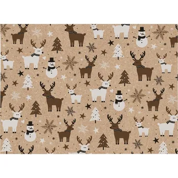 Papír MFP Paper Balící papír vánoční KRAFT V299 100x70 Počet kusů: 5ks -(17Kč/kus)