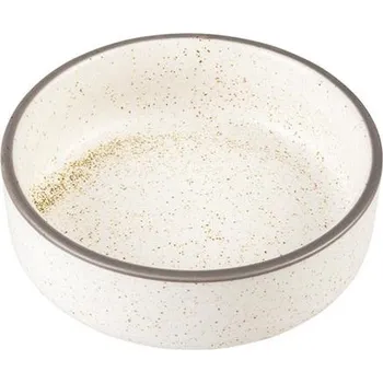 Miska pro psa Miska keramická Stone Speckle 750ml bílá Duvo+