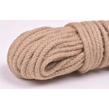 Šnůra pletená JUTOVÁ 8mm 20 metrů