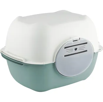 Rotho MyPet Bella kočičí toaleta jmelí zelená/bílá