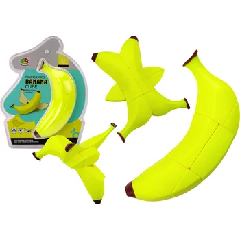 Hračka pro nejmenší Mamido Edukační skládačka Banán Magické logické kostky