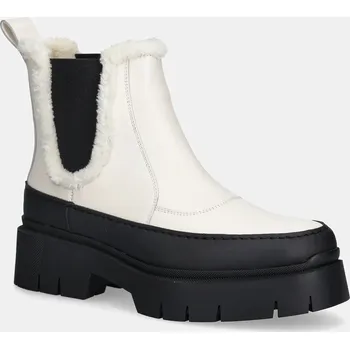 Dámské kozačky Nízké kozačky HUGO Kris dámské, béžová barva, na platformě, zateplené, 50548203 50548203.118 01X, EUR 36