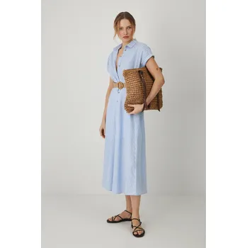Dámské šaty Lněné šaty Medicine RS25.SUD705 modrá 05A, vel. L