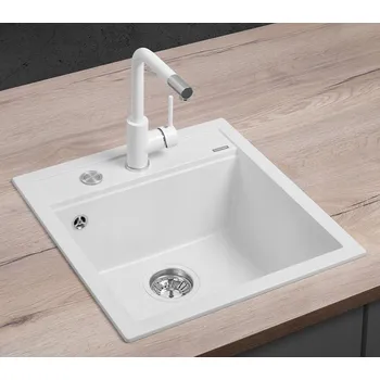 Granitový dřez Jednokomorový dřez Concept granit bílý