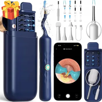 CHYTRÝ OTOSKOP S KAMEROU PRO ČIŠTĚNÍ UŠÍ S BEZPEČNOSTNÍM OMEZOVAČEM