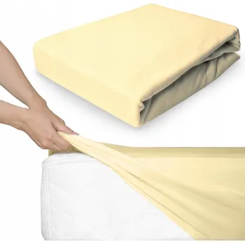 Prostěradlo Prostěradlo 180x200 Jersey s Gumou Bavlněné Elastické Janet