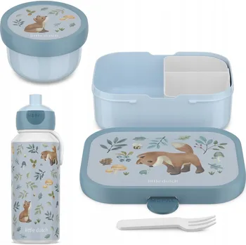 Svačinový box MEPAL SVAČINOVÝ BOX LUNCHBOX LAHEV NA PITÍ S PŘIHRÁDKOU NA OVOCE FOREST FRIENDS LIŠKA