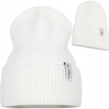 Čepice Majka Zimní čepice beanie bílá, univerzální velikost