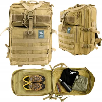 turistický batoh Solier SV23 GRIMNAR 235 vojenský Batoh 41-60 l zelený