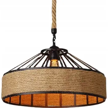 Závěsné svítidlo Hedo z konopného lana, 1 světelný bod, patice E27