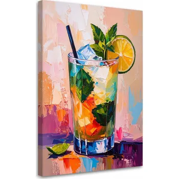 Obraz Obraz do kuchyně, baru, jídelny, Mojito Koktejl Limetka 70x100
