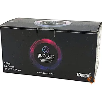 BUCOCO Fusion Edition C27 kokosové uhlíky (brikety) pro vodní dýmky 1kg