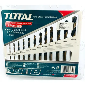 Vrták VRTÁKY DO KOVU HSS Sada 2-8mm 12 kusů